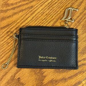 Juicy couture card and coin holder in black